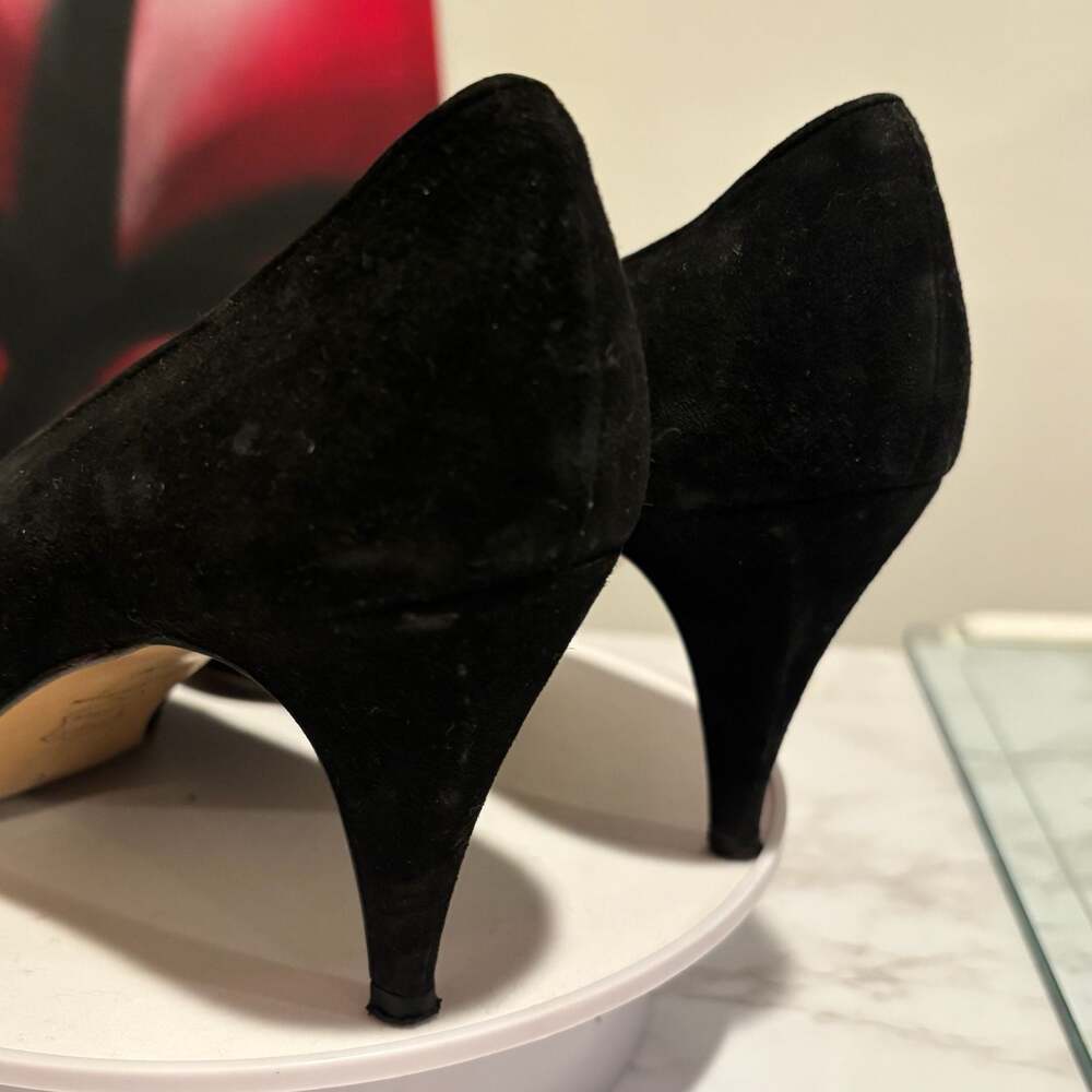 Morgan Taylor Women's Pumps Black Suede Size 8.5 - Picture 7 of 12